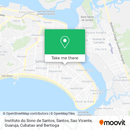 Instítuto do Sono de Santos map