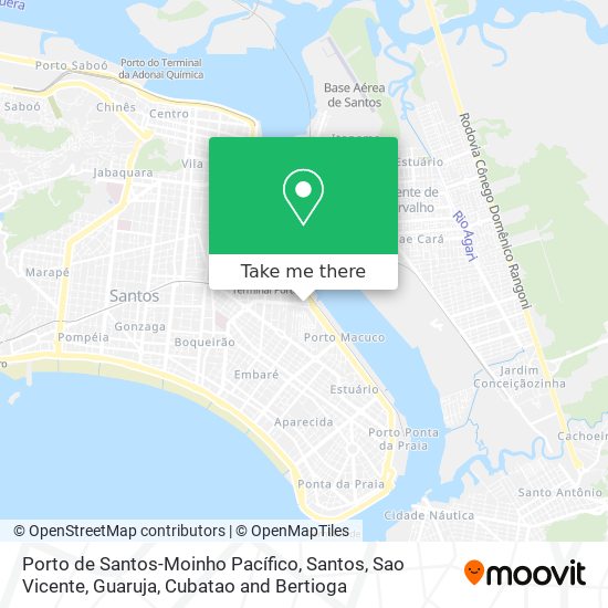 Mapa Porto de Santos-Moinho Pacífico