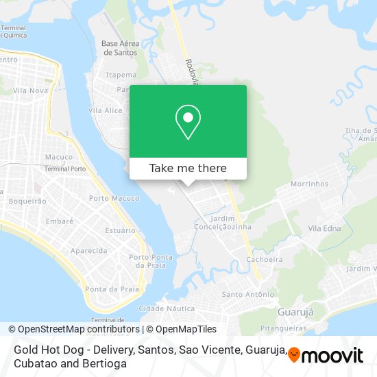 Mapa Gold Hot Dog - Delivery