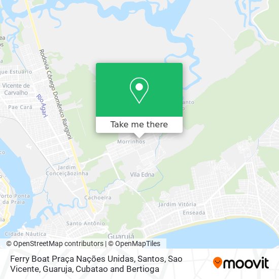 Ferry Boat Praça Nações Unidas map