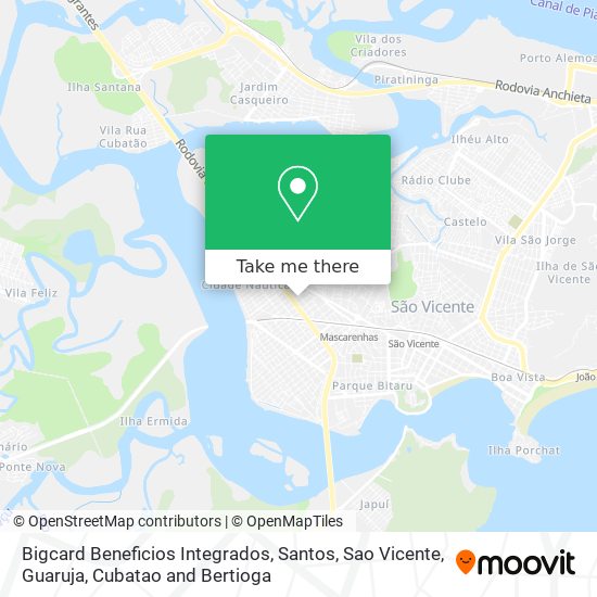 Bigcard Beneficios Integrados map