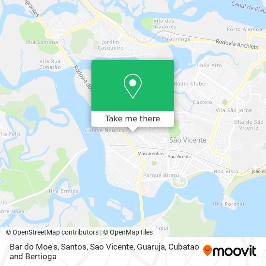 Mapa Bar do Moe's