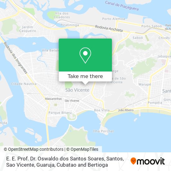 Mapa E. E. Prof. Dr. Oswaldo dos Santos Soares