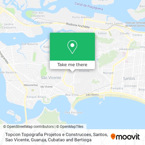 Topcon Topografia Projetos e Construcoes map