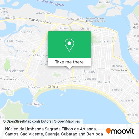 Núcleo de Umbanda Sagrada Filhos de Aruanda map