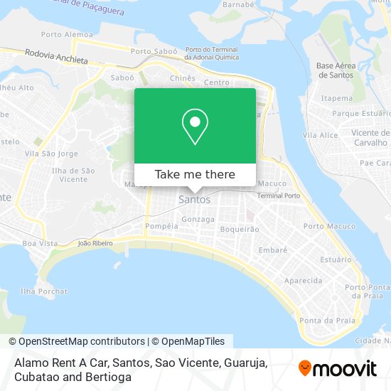 Mapa Alamo Rent A Car