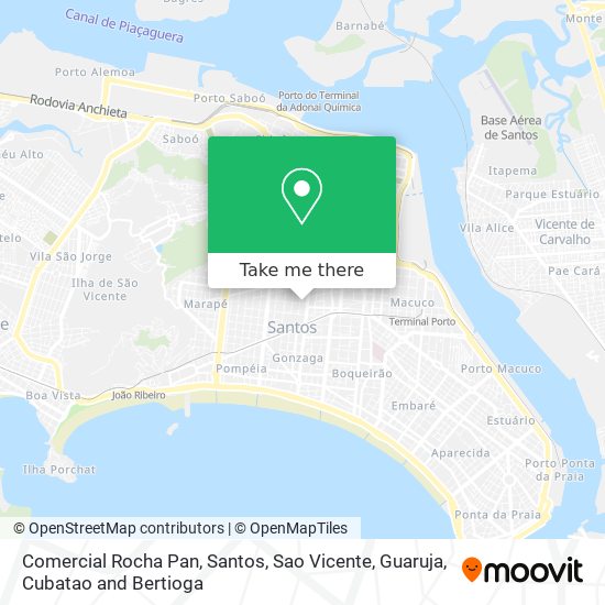 Comercial Rocha Pan map
