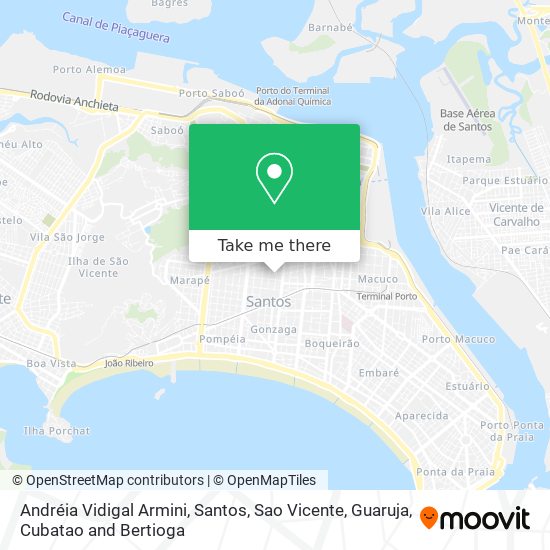 Andréia Vidigal Armini map