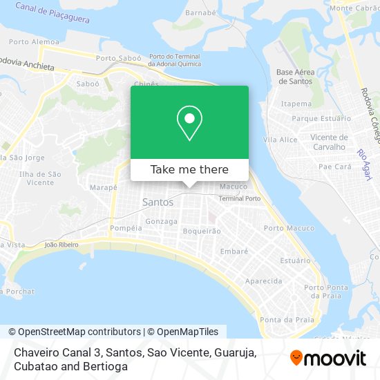 Chaveiro Canal 3 map