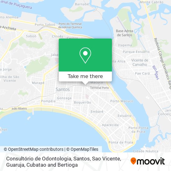 Consultório de Odontologia map