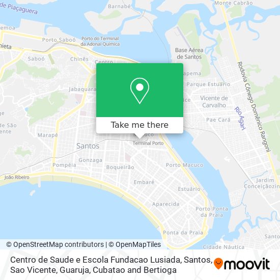 Mapa Centro de Saude e Escola Fundacao Lusiada