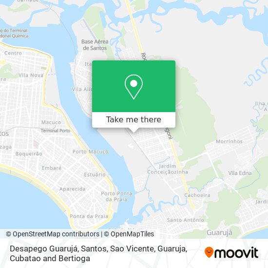 Desapego Guarujá map