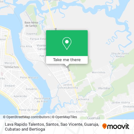 Lava Rapido Talentos map