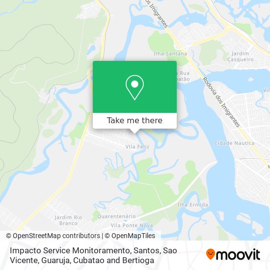 Impacto Service Monitoramento map