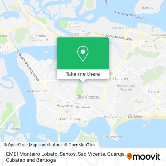 EMEI Monteiro Lobato map