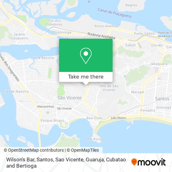 Wilson's Bar map