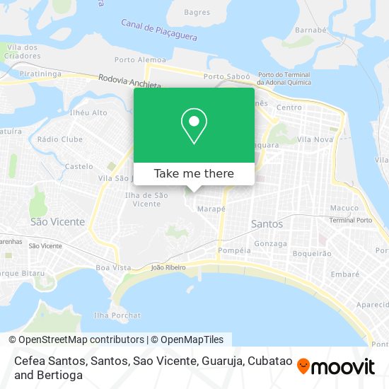 Cefea Santos map