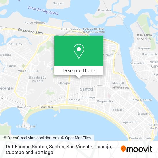 Dot Escape Santos map