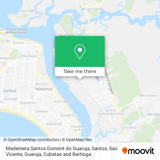 Madeireira Santos Dumont do Guaruja map