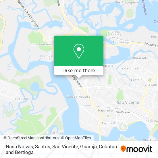 Naná Noivas map