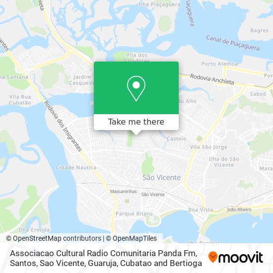 Mapa Associacao Cultural Radio Comunitaria Panda Fm