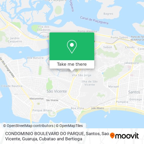 Mapa CONDOMINIO BOULEVARD DO PARQUE