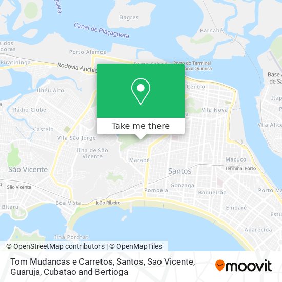 Tom Mudancas e Carretos map