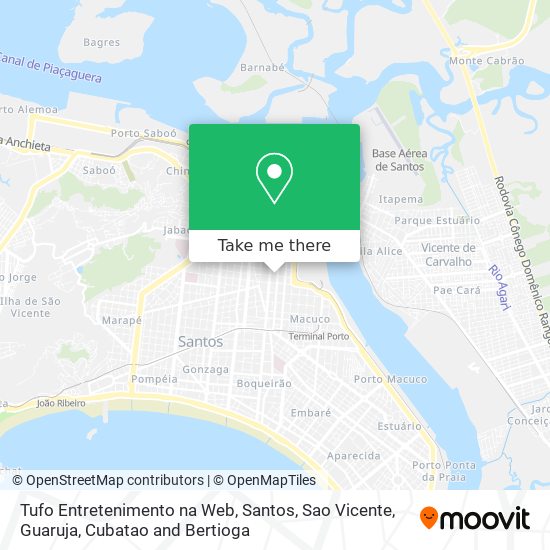 Tufo Entretenimento na Web map