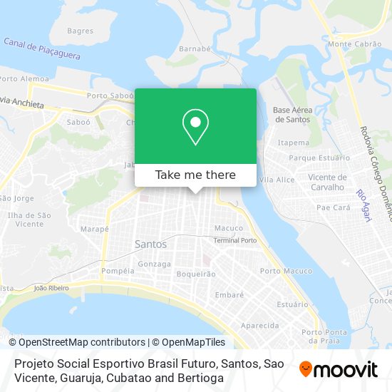 Projeto Social Esportivo Brasil Futuro map