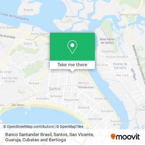 Banco Santander Brasil map