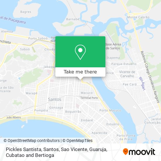 Pickles Santista map