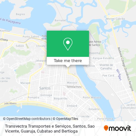 Mapa Transvectra Transportes e Serviços