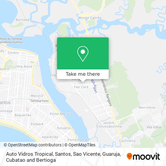 Auto Vidros Tropical map