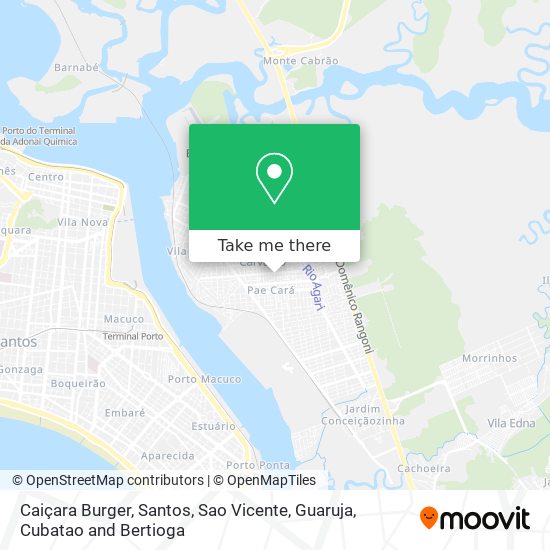 Caiçara Burger map