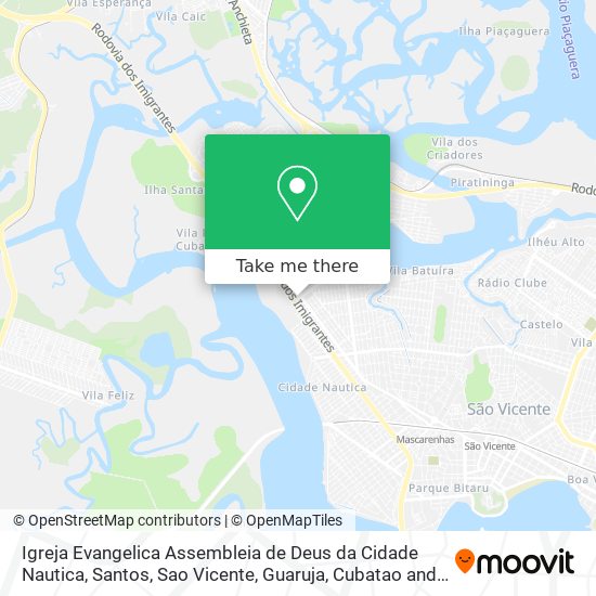 Mapa Igreja Evangelica Assembleia de Deus da Cidade Nautica