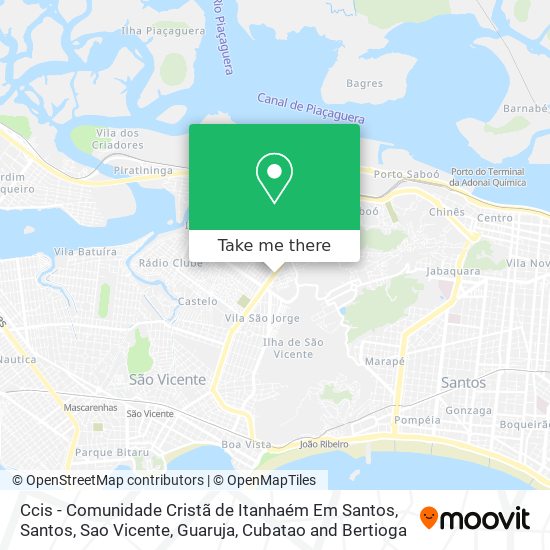 Ccis - Comunidade Cristã de Itanhaém Em Santos map