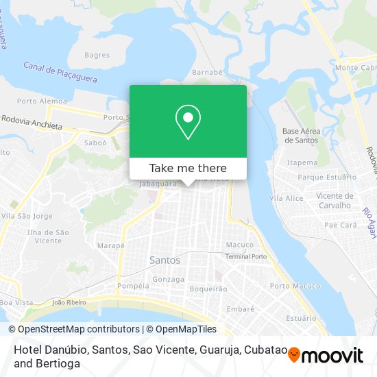 Hotel Danúbio map