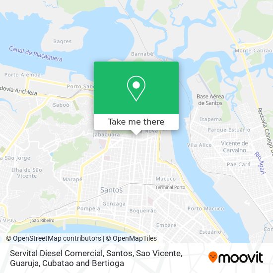 Mapa Servital Diesel Comercial