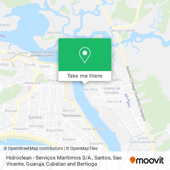 Hidroclean - Serviços Marítimos S / A. map