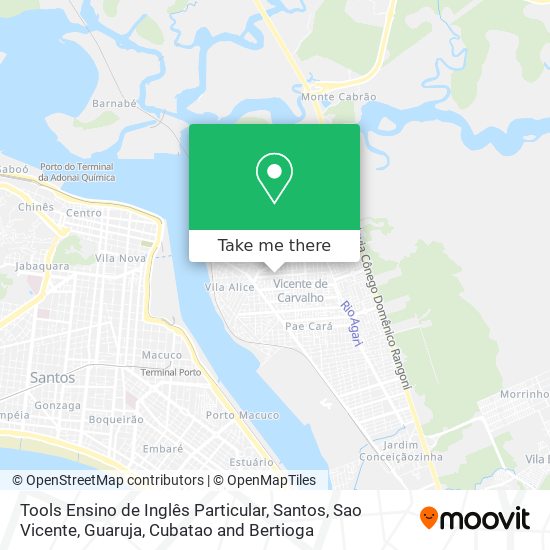 Tools Ensino de Inglês Particular map