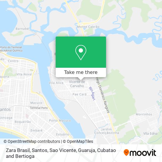 Zara Brasil map