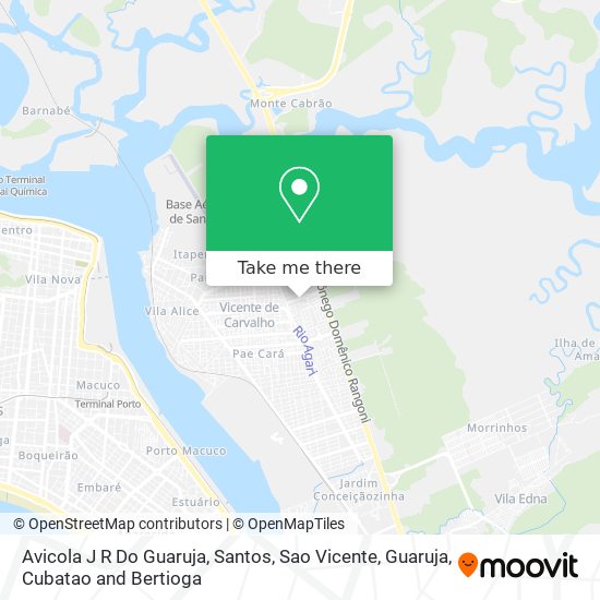 Avicola J R Do Guaruja map