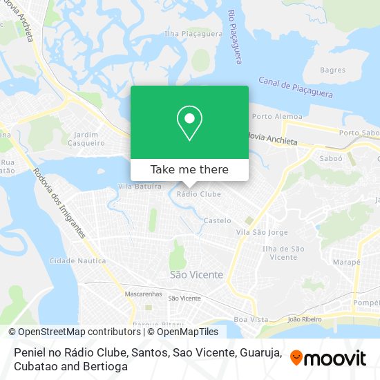 Peniel no Rádio Clube map