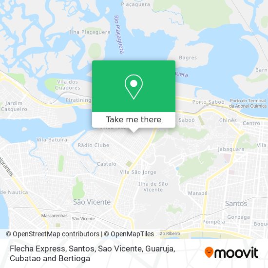 Flecha Express map