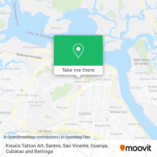 Kisuco Tattoo Art map