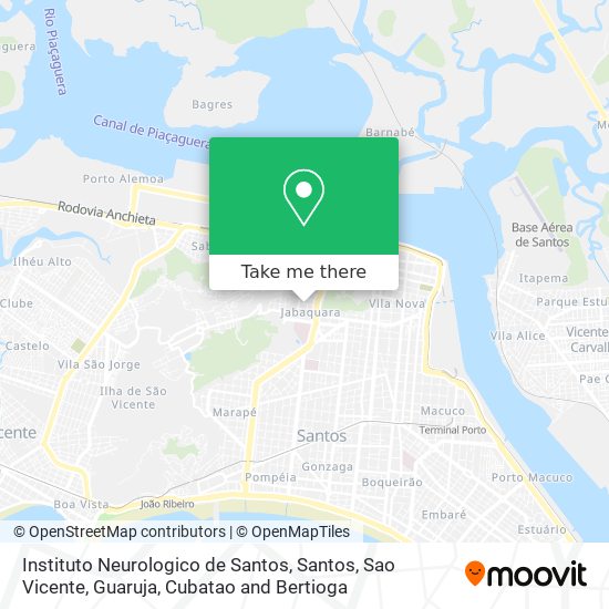 Mapa Instituto Neurologico de Santos