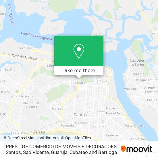 PRESTIGE COMERCIO DE MOVEIS E DECORACOES map