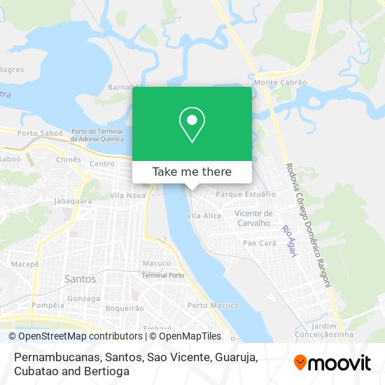 Pernambucanas map