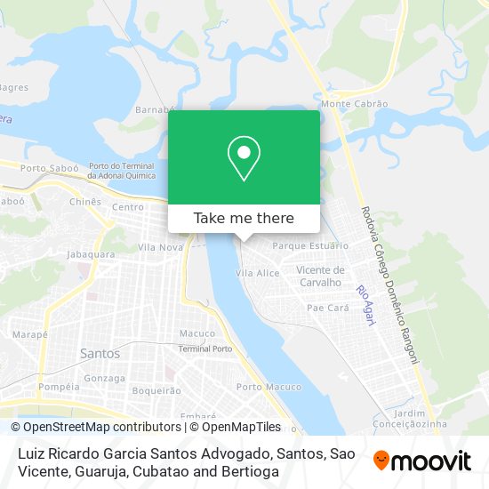 Luiz Ricardo Garcia Santos Advogado map