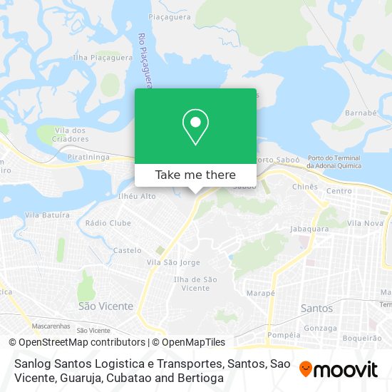 Sanlog Santos Logistica e Transportes map